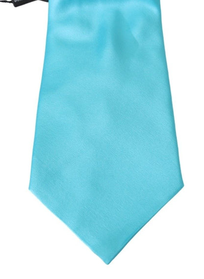 Dolce & Gabbana Stunning Light Blue Silk Men’s Tie