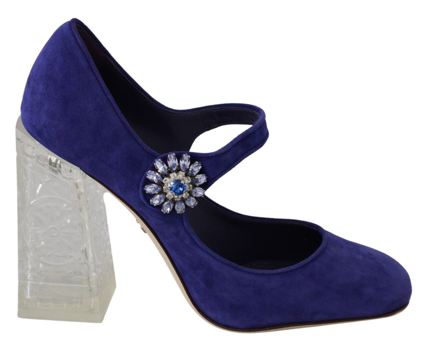 Dolce & Gabbana Elegant Purple Suede Mary Janes Pumps - EU36/US5.5