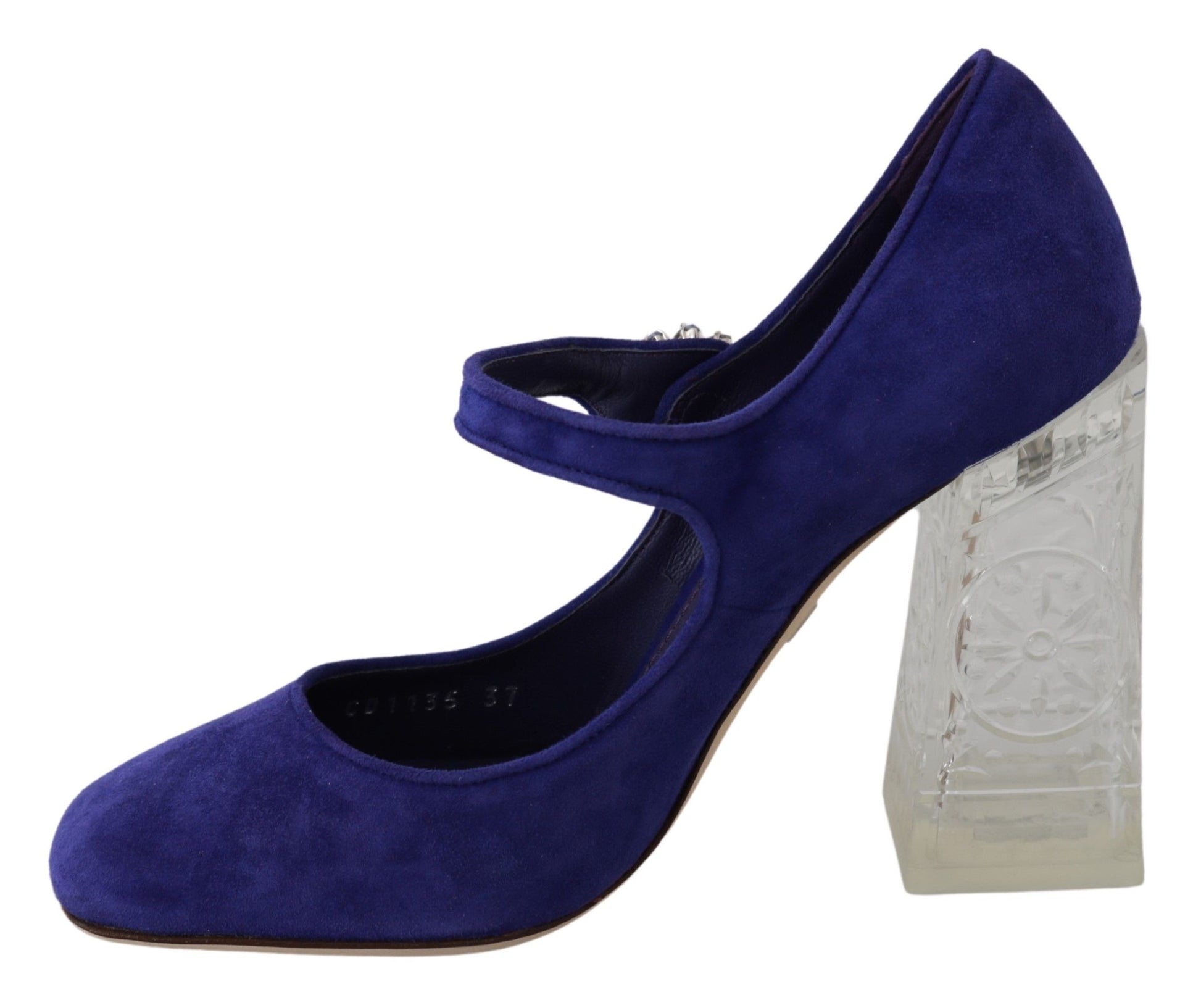 Dolce & Gabbana Elegant Purple Suede Mary Janes Pumps - EU36/US5.5