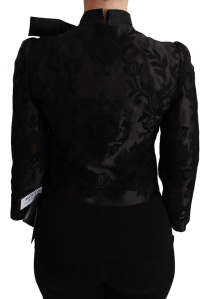 Dolce & Gabbana Exquisite Floral Jacquard Corset Blazer - IT38|XS