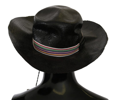 Costume National Chic Black Floppy Hat - Timeless Elegance - 58 cm|M