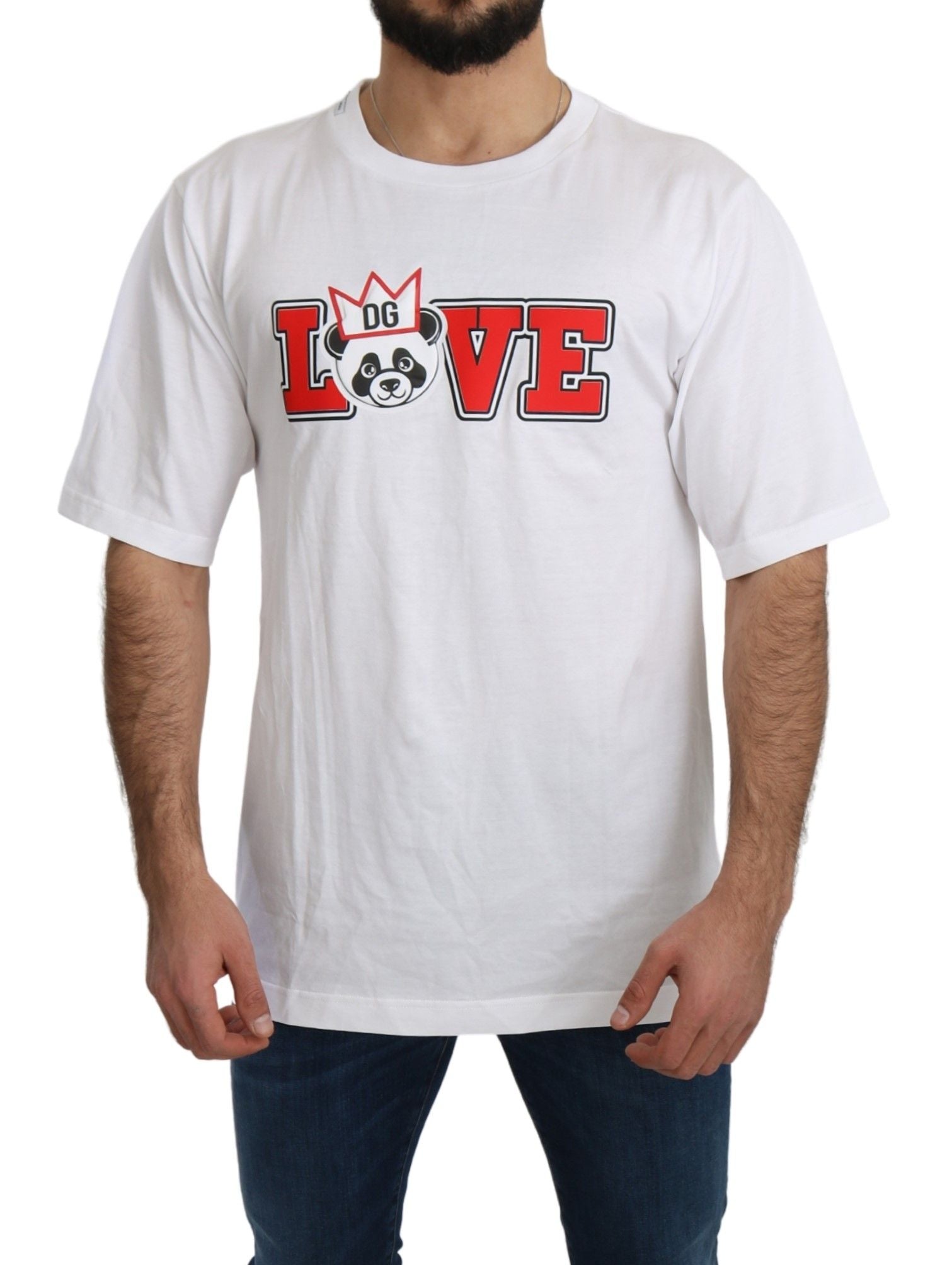 Dolce & Gabbana Panda Love Slim Fit Crewneck Tee - IT44 | XS