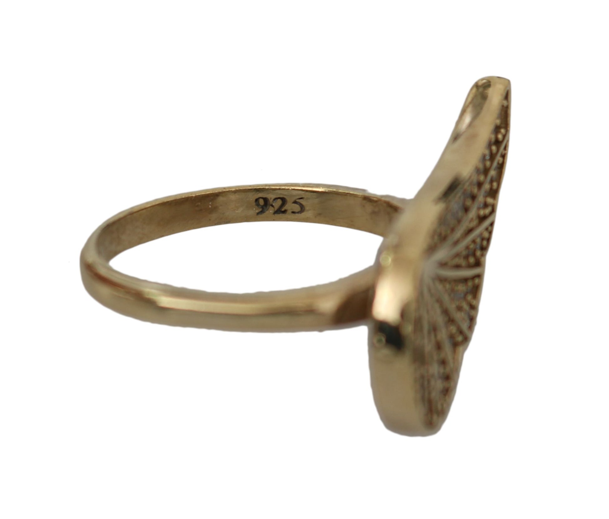 Nialaya Elegant Gold-Crystal Embellished Ring - EU51 | US5,5