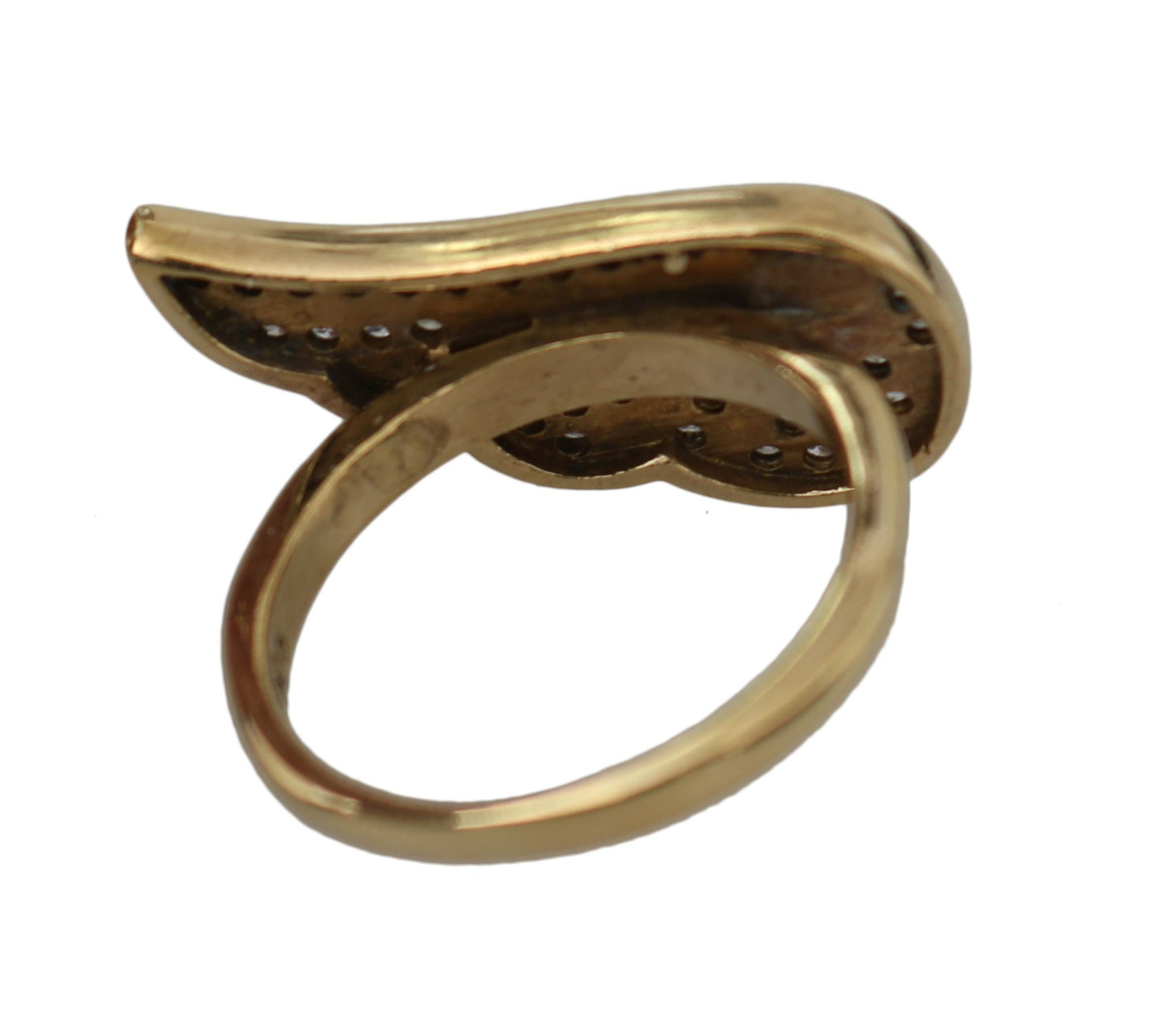 Nialaya Elegant Gold-Crystal Embellished Ring - EU51 | US5,5