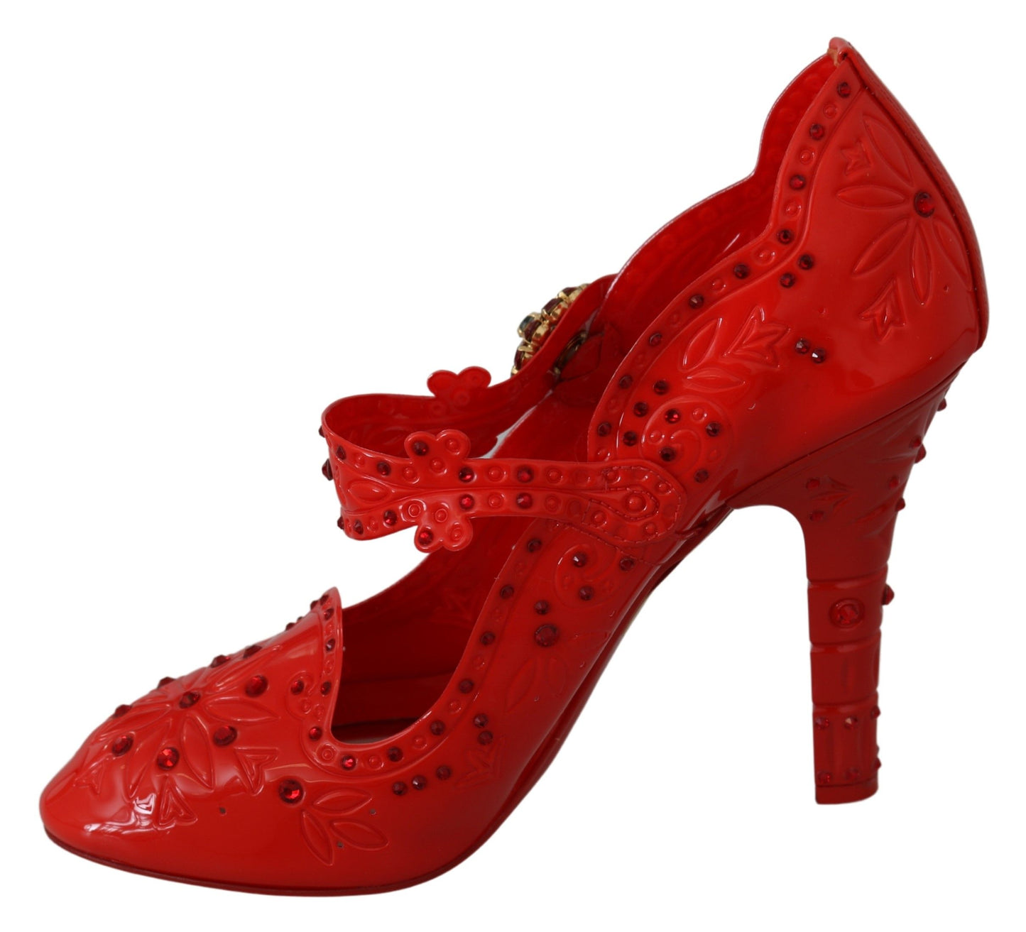 Dolce & Gabbana Chic Red Crystal Cinderella Pumps