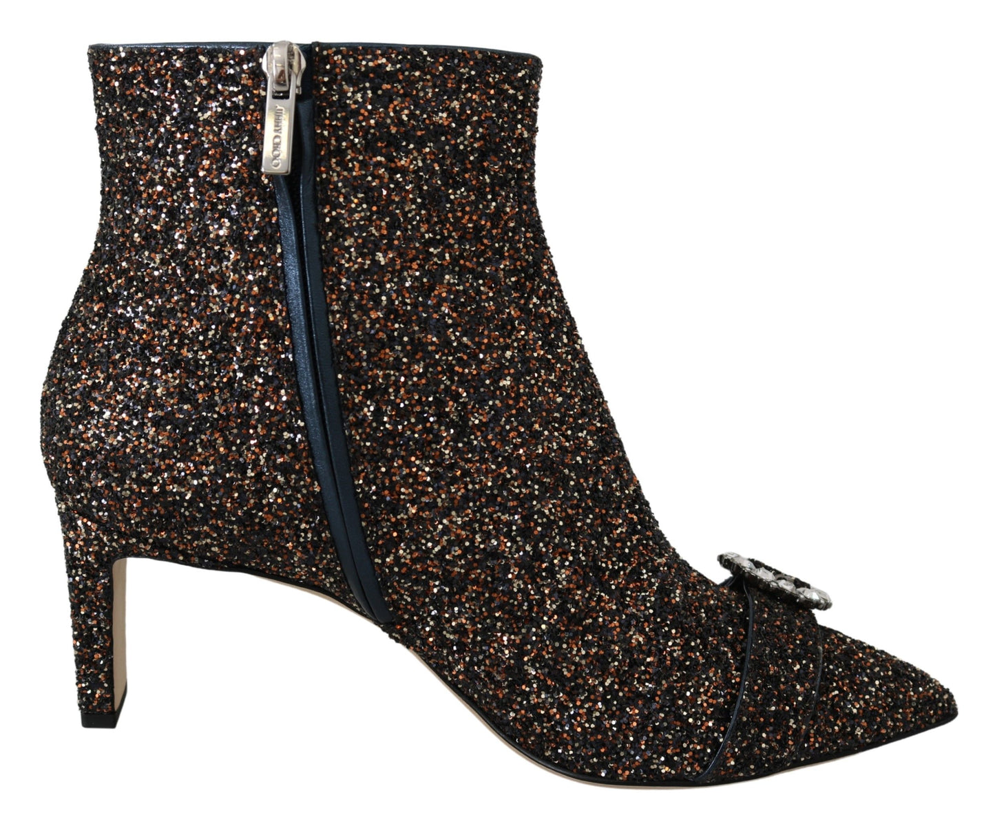 Jimmy Choo Amethyst Mix Hanover Heeled Glitter Boots - EU41.5/US11.5