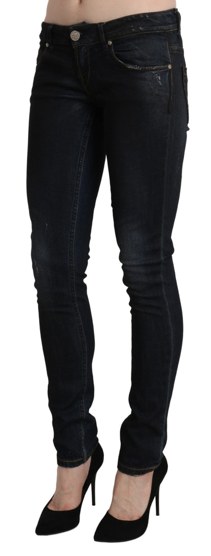 Acht Sleek Black Washed Skinny Jeans - W26