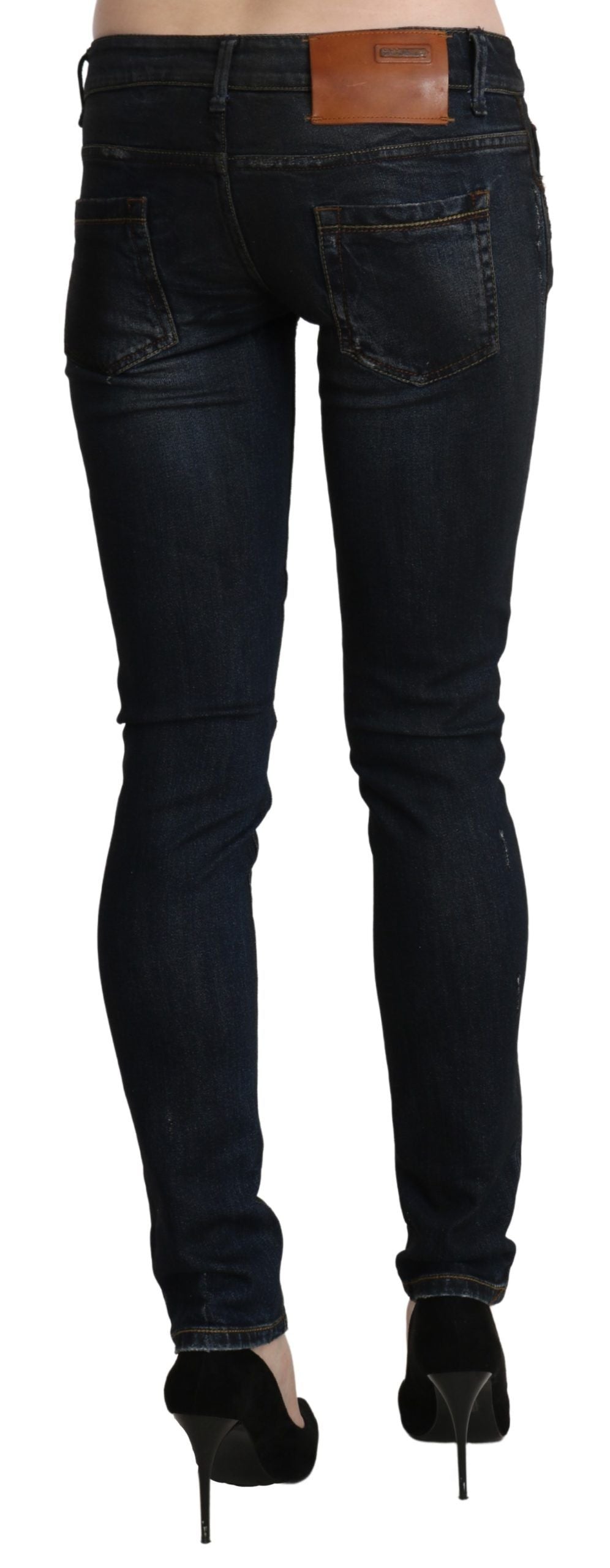 Acht Sleek Black Washed Skinny Jeans - W26