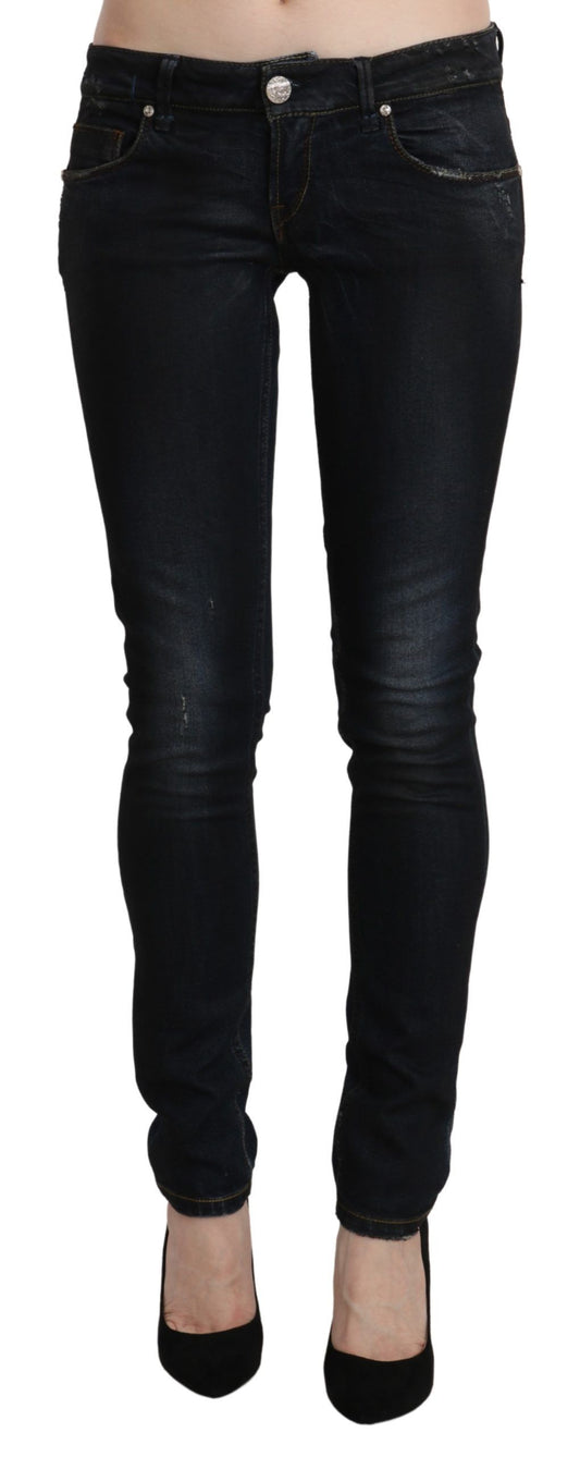 Acht Sleek Black Washed Skinny Jeans - W26