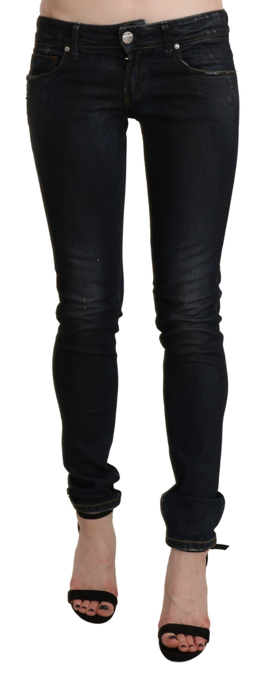 Acht Chic Low Waist Skinny Black Jeans - W26