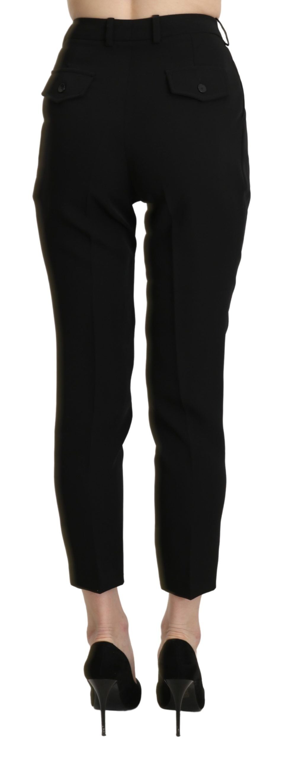 BENCIVENGA Chic High Waist Skinny Cropped Trousers - IT40|S