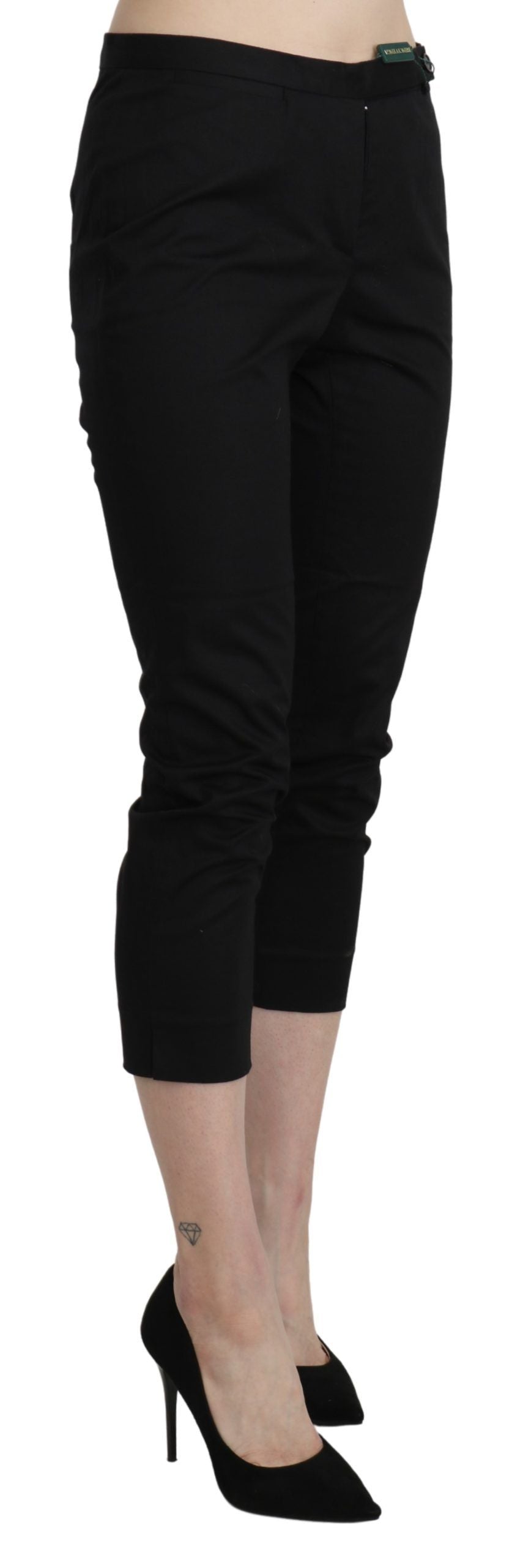 BENCIVENGA Elegant High Waist Skinny Cropped Pants - IT44|L