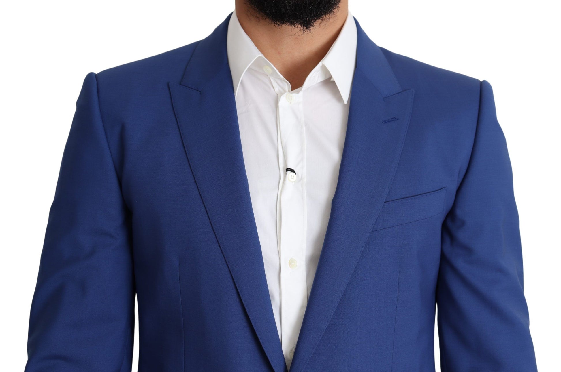 Dolce & Gabbana Exquisite Blue Wool Martini Blazer Jacket - IT50 | L