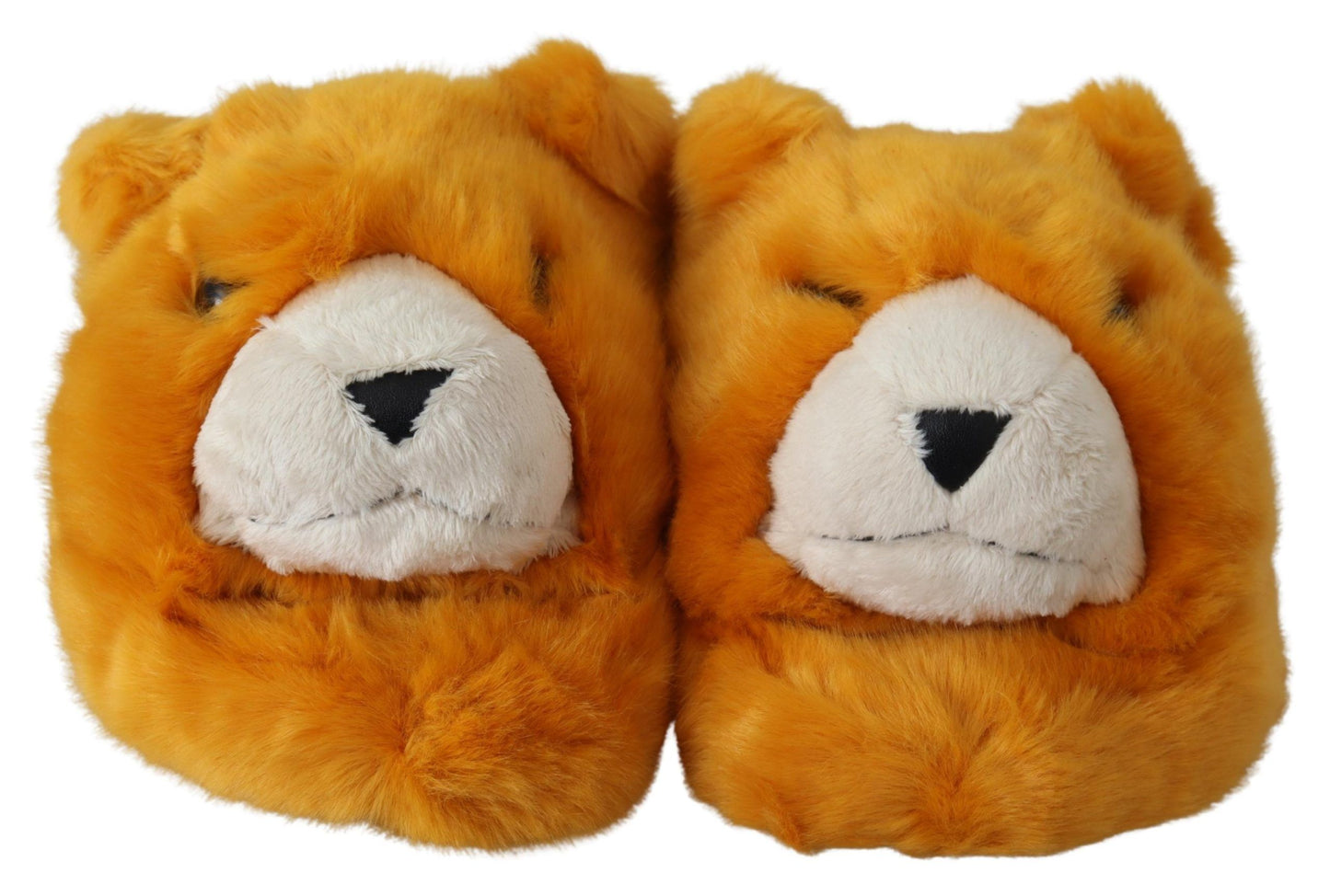 Dolce & Gabbana Sunshine Yellow Lion Slippers - EU43/US10