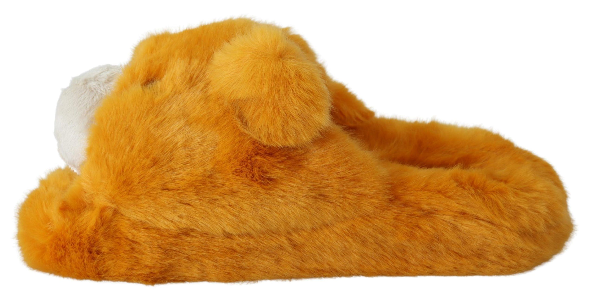 Dolce & Gabbana Sunshine Yellow Lion Slippers - EU43/US10