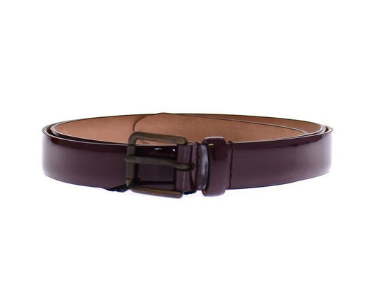 Dolce & Gabbana Elegant Purple Leather Belt - 75 cm / 30 Inches