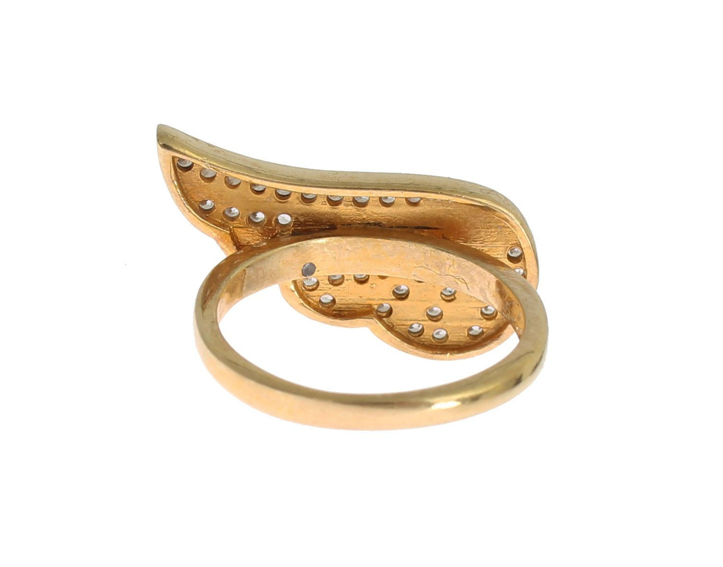 Nialaya Glamorous Gold Plated Crystal Ring - EU48 | US4.5