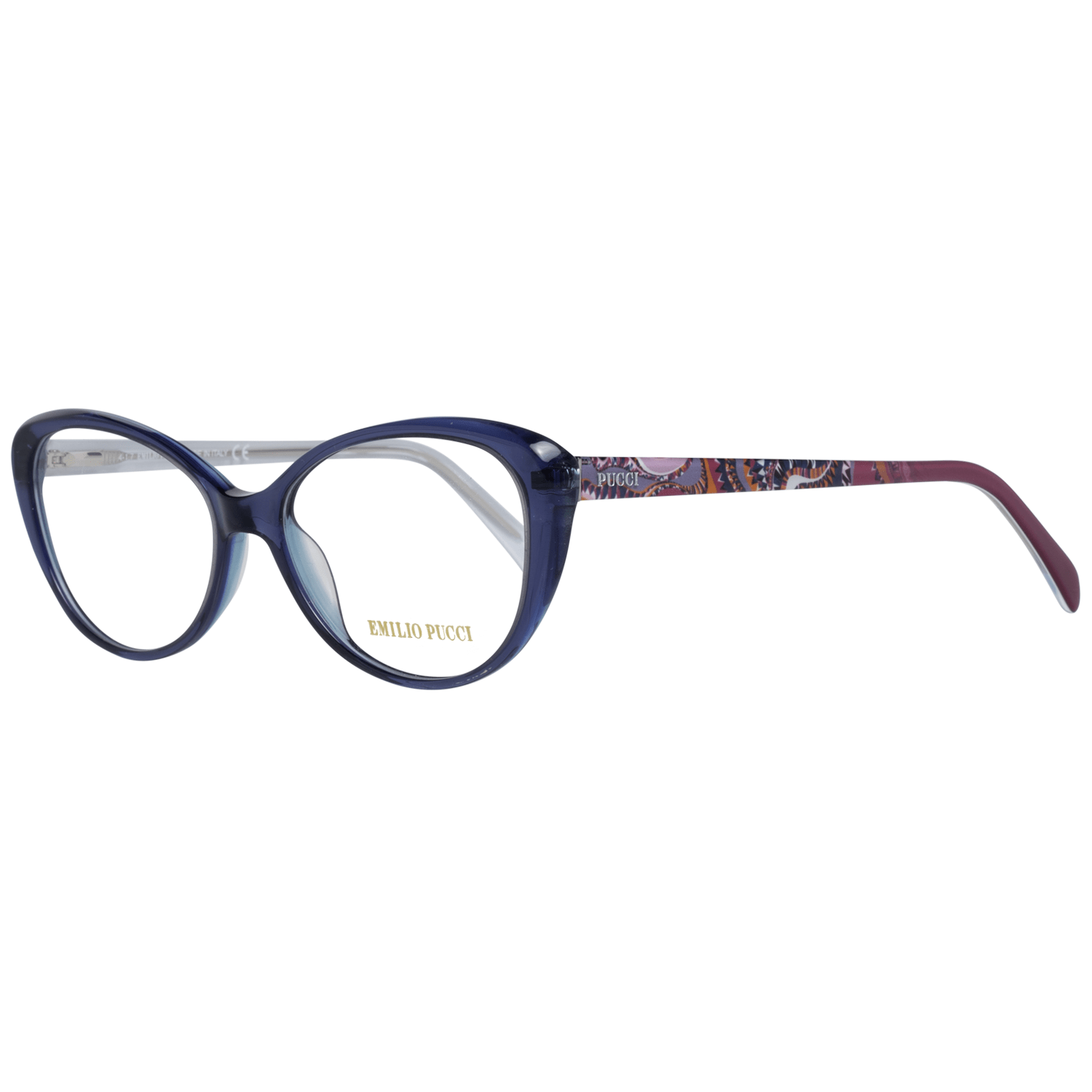 Emilio Pucci Chic Blue Full-Rim Designer Women’s Eyewear