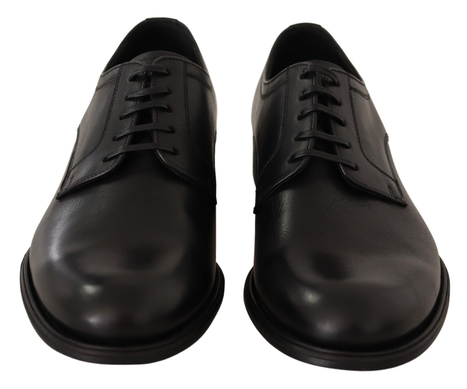 Dolce & Gabbana Elegant Black Derby Formal Shoes - EU40/US7