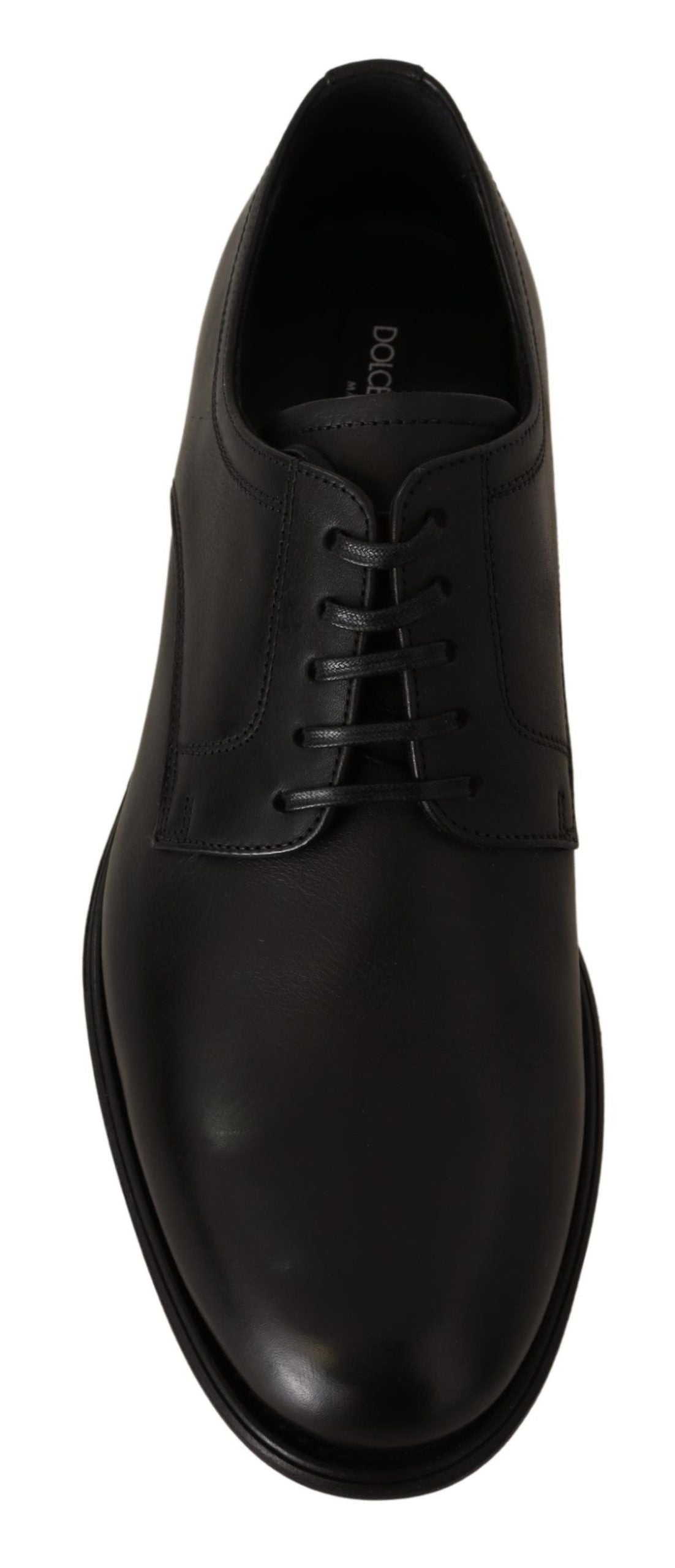 Dolce & Gabbana Elegant Black Derby Formal Shoes - EU40/US7