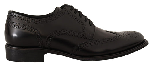 Dolce & Gabbana Elegant Wingtip Derby Oxford Shoes - EU39/US6