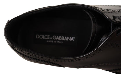 Dolce & Gabbana Elegant Wingtip Derby Oxford Shoes - EU39/US6