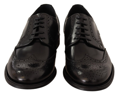 Dolce & Gabbana Elegant Wingtip Derby Oxford Shoes - EU39/US6