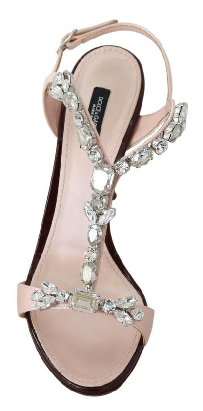 Dolce & Gabbana Crystal-Embellished Stiletto Sandals - EU37.5/US7