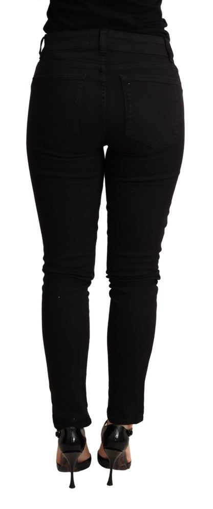 Dolce & Gabbana Elegant Slim Black Skinny Jeans