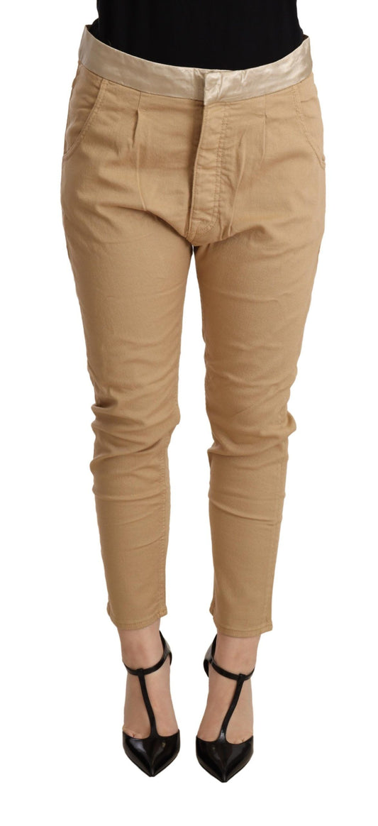 CYCLE Beige Mid Waist Slim Fit Skinny Pants