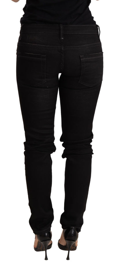 Acht Chic Black Low Waist Skinny Denim - W26