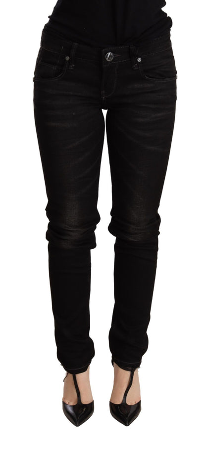 Acht Chic Black Low Waist Skinny Denim - W26