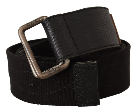 Costume National Elegant Cotton-Leather Blend Fashion Belt - 85 cm / 34 Inches