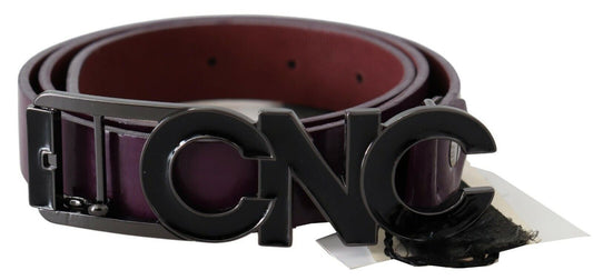 Costume National Elegant Leather Fashion Belt in Rich Brown - 85 cm / 34 Inches