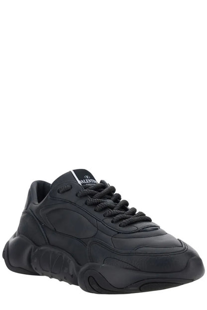 Valentino Elevated Elegance Low-Top Leather Sneakers - EU40/US7