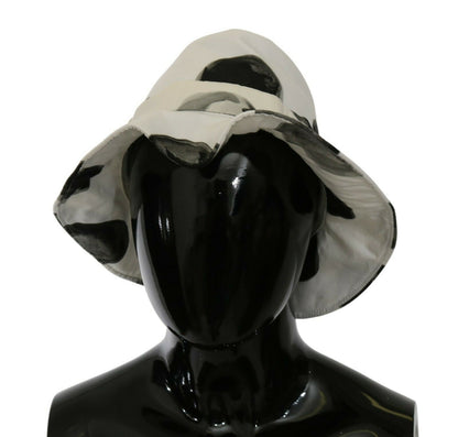 Dolce & Gabbana Polka Dot Cotton Bucket Hat - White & Black - 58 cm|M