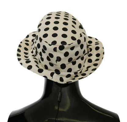 Dolce & Gabbana Chic Black Polka Dot Trilby Hat