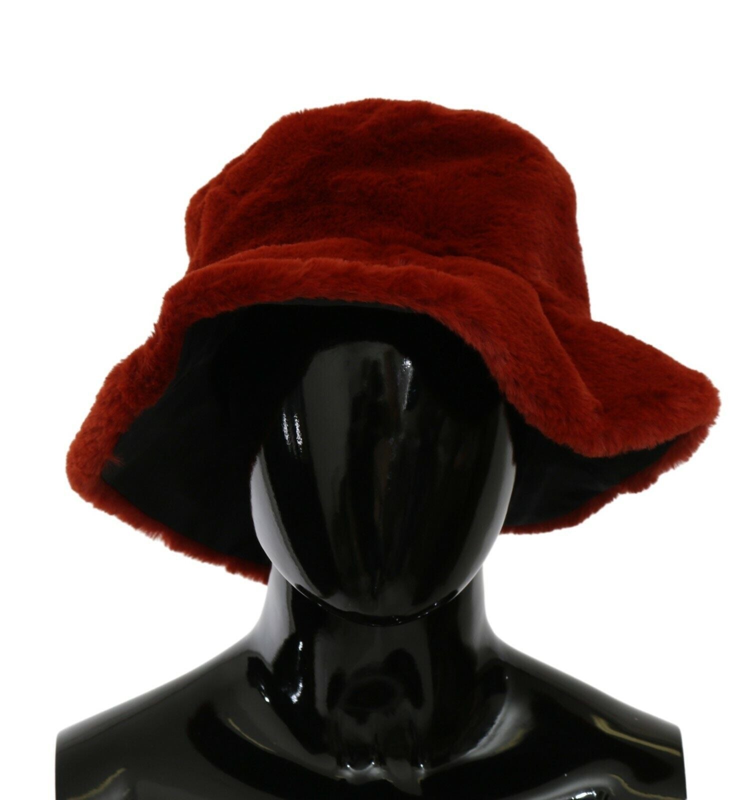 Dolce & Gabbana Elegant Red Bucket Cap with Logo Detailing - 58 cm|M