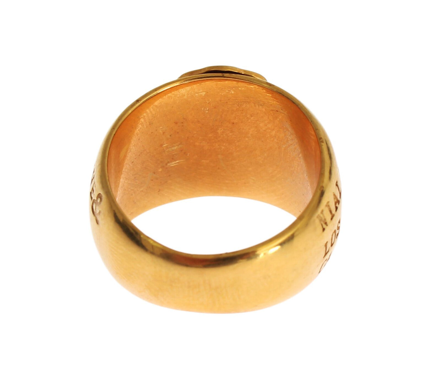 Nialaya Glamorous Gold-Plated Sterling Silver Ring