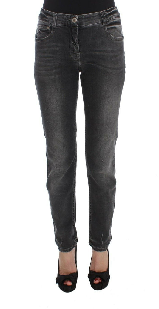 Ermanno Scervino Elegant Gray Regular Fit Jeans