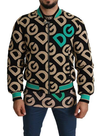 Dolce & Gabbana Iconic Printed Bomber Jacket – Exquisite Design