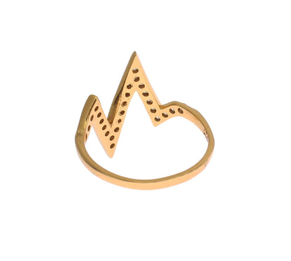 Nialaya Glamorous Gold Plated Sterling Silver Ring - EU47 | US4