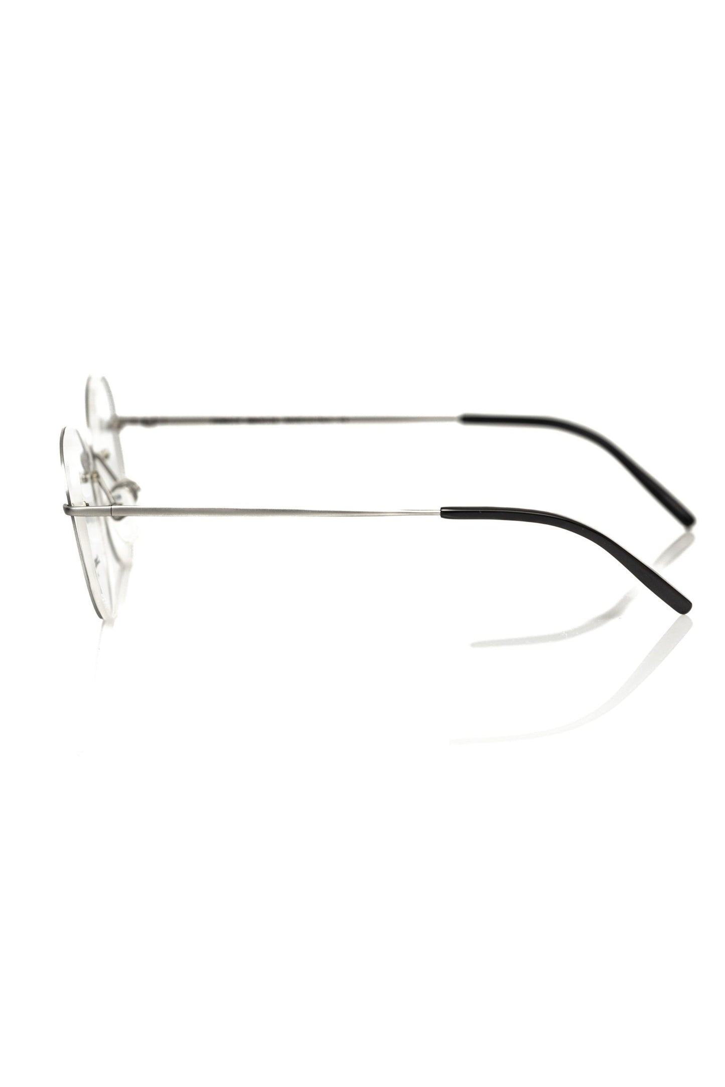 Frankie Morello ’Silver Metallic Unisex Eyeglass Frame’