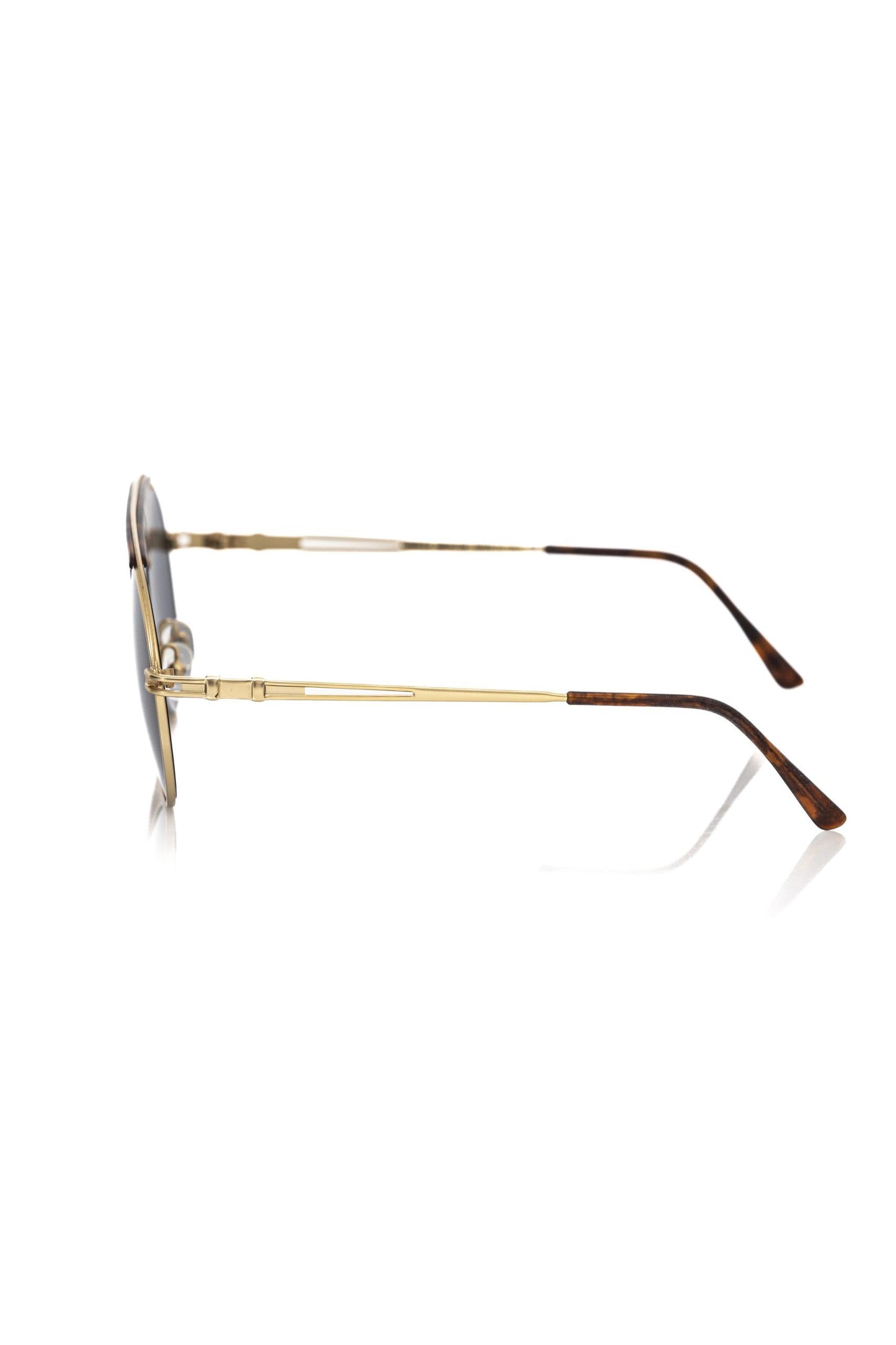 Frankie Morello Brown Metallic Sunglass for Men