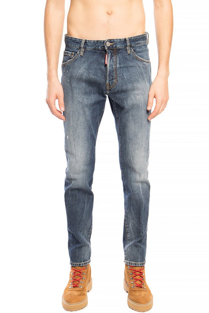 Dsquared² Navy Distressed ’Cool Guy Jean’ Denim Pants