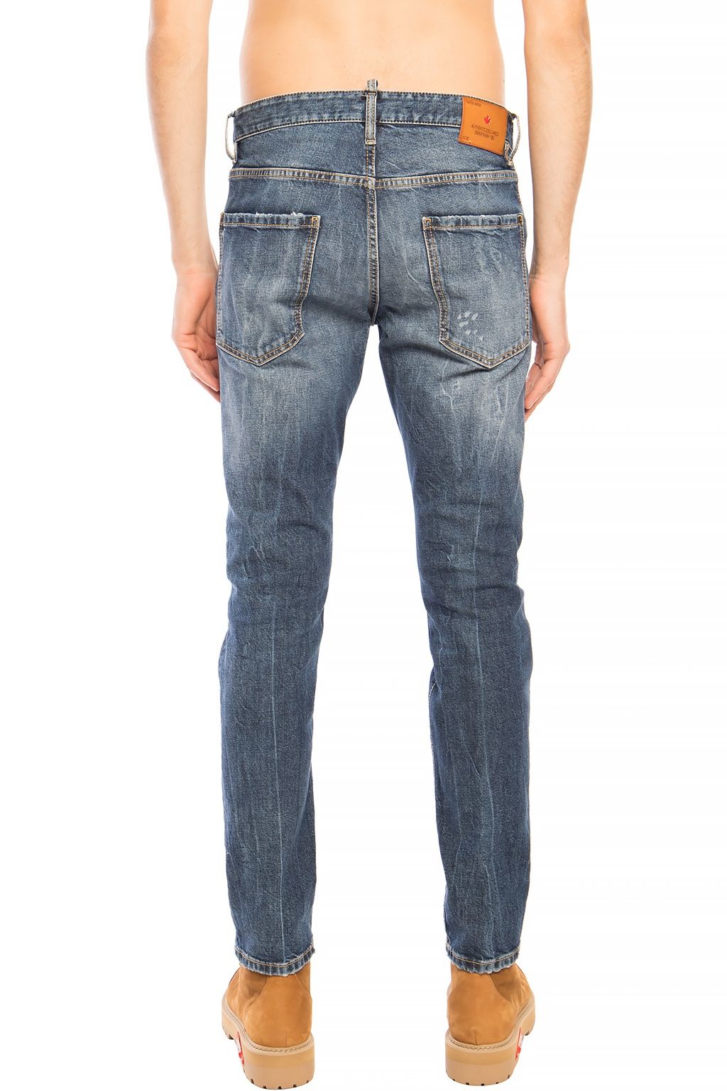 Dsquared² Navy Distressed ’Cool Guy Jean’ Denim Pants