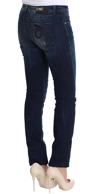 Costume National Chic Slim Fit Skinny Blue Jeans