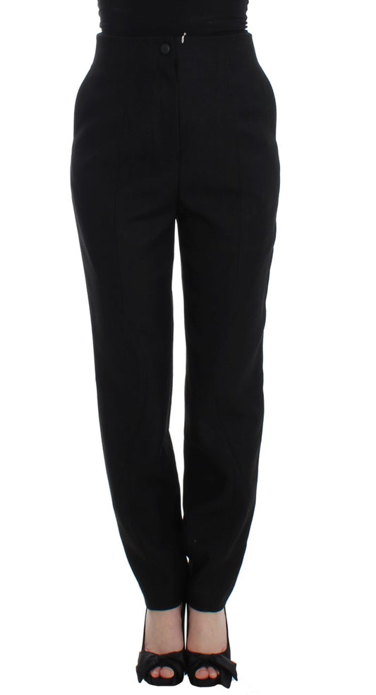 KAALE SUKTAE Elegant High-Waist Black Pants - IT40|S