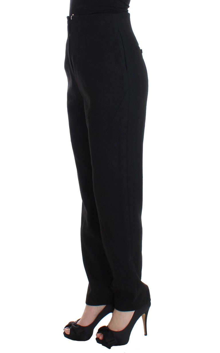 KAALE SUKTAE Elegant High-Waist Black Pants - IT40|S