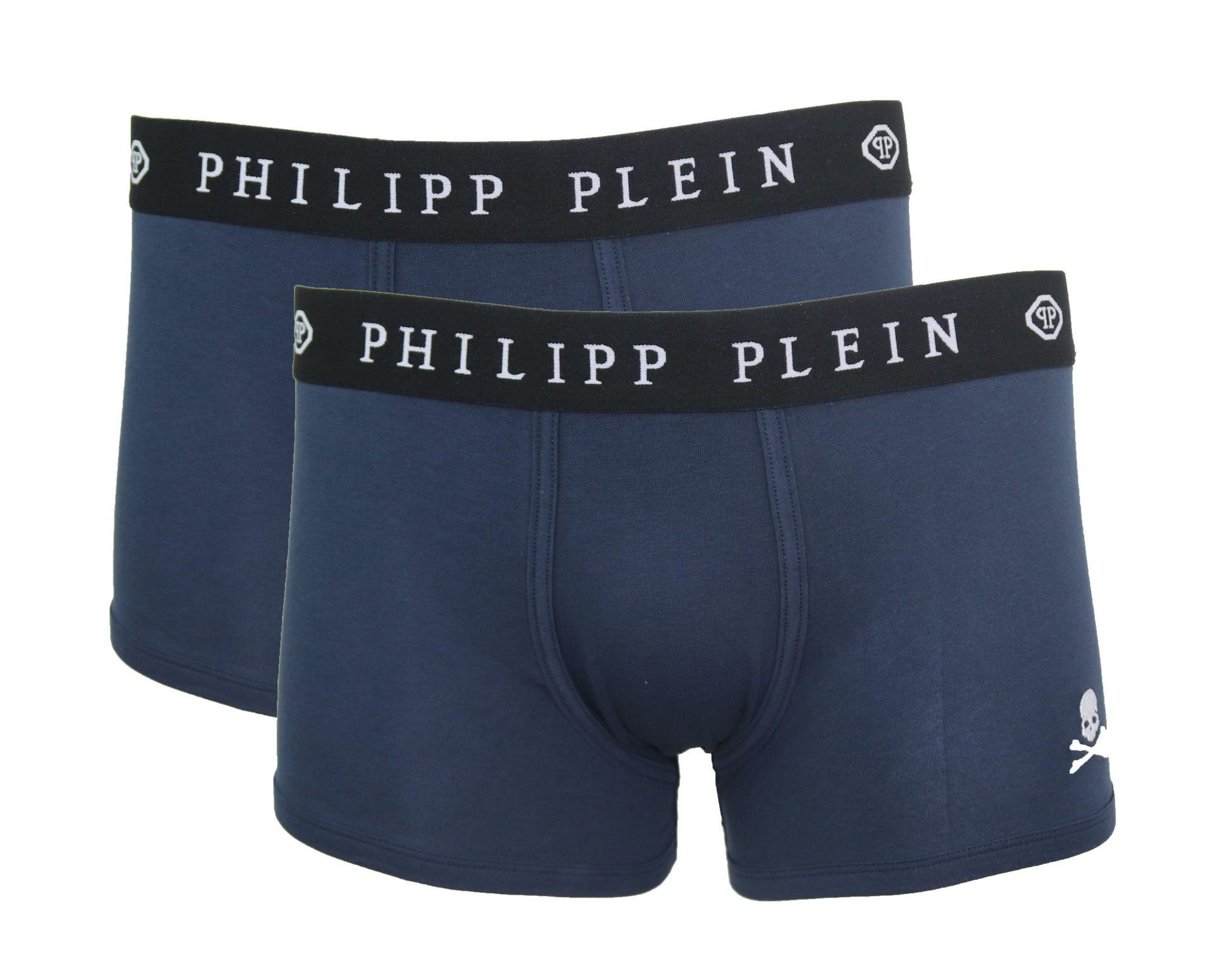 Philipp Plein Blue Cotton Men Boxer - S